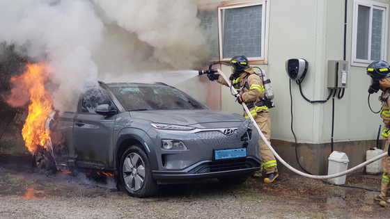 Hyundai Kona Electric pożar