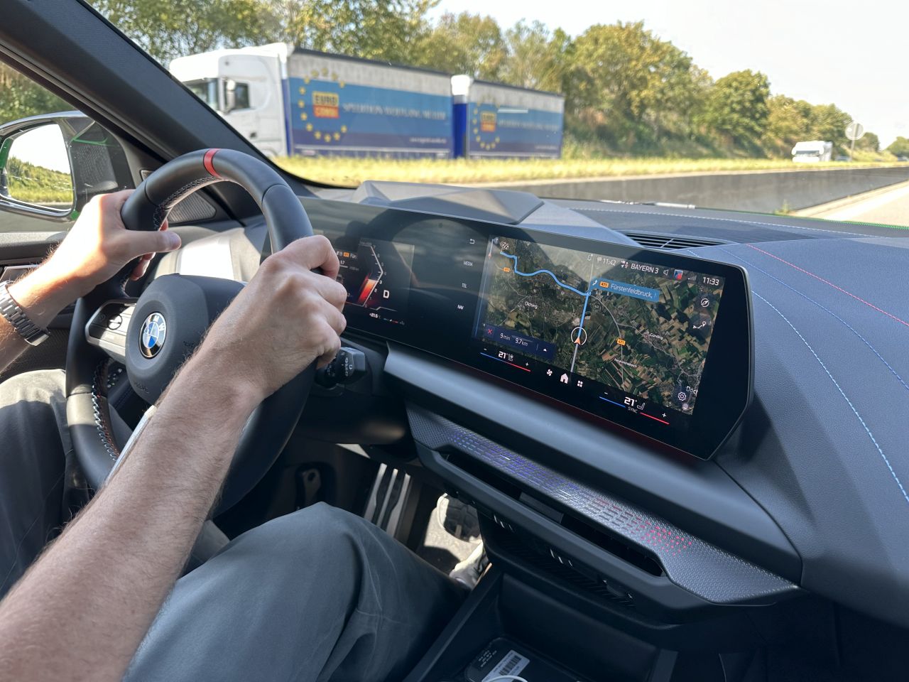 jazda autostradą nowym BMW serii 1