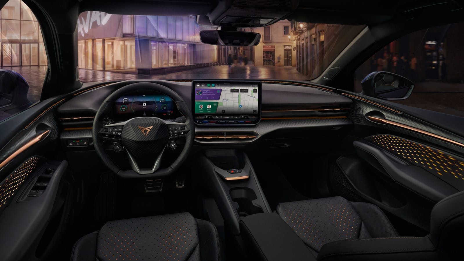 cupra raval wnętrze